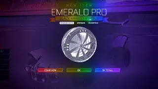 PLAYING ROCKET LEAGUE WITH THE TITANIUM WHITE EMERALD PRO WHEELS!
