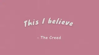 This I Believe (The Creed) - Hillsong worship ( Lyrics video) Christian English music