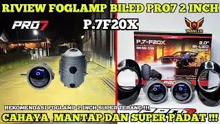 REVIEW BILED FOGLAMP PRO7 P7F20X BILED FOGLAMP 2 INCH BLUE LENS#pro7autolighting #biledprojector