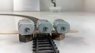 How to DC Motor vs. rc train crash testing Detail with natural sounds 