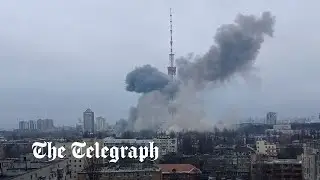 Russian forces attack television tower in Kyiv