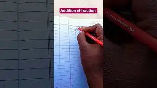 Addition of Fraction! ➕🔢 #mathstricks #shorts #fractions