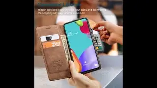 CaseMe Samsung Galaxy A52 5G Wallet Magnetic Case Brown