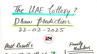 The UAE Lottery Lucky Game Prediction 22 February 2025