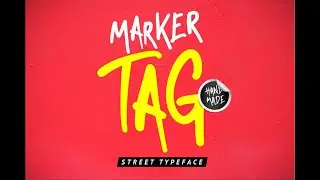 Marker Tag urban graffiti font | Street Art Typography: Bold and Edgy Designs
