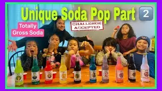 Unique Soda Pop: Totally Gross Soda Challenge | Part 2 | Ohana Abode #384