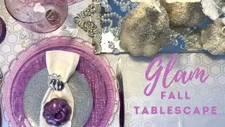 MOST BEAUTIFUL GLAM THANKSGIVING TABLESCAPE 2021 | Z Gallerie Inspired Fall Tablescape