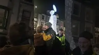 Chrismas tree lighting in Aberystwyth Wales