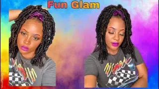 Rainbow inspired Makeup look / Fun Glam