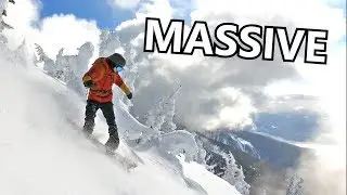 Day 1 Snowboarding MASSIVE Revelstoke Mountain