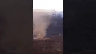 RUN! MASSIVE Dust Devil sends tourists running for their lives! #shorts