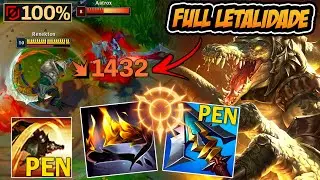 SUPER RENEKTON DE LETALIDADE COM O MÁXIMO DE PENETRAÇÃO DE ARMADURA !! - LEAGUE OF LEGENDS