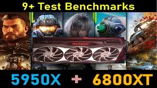 9+ Games T with RX 6800XT build with 5950X @ 1080p, 1440, 4K