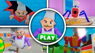 ESCAPE CHEF KITCHEN OBBY RUN: Full Game + All Secrets | Roblox