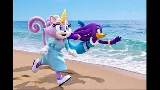 Isabella the kittycorn and Atlanta the mermaid Bird