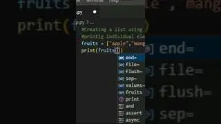 Creating a list using Python and printing individual elements of that list