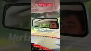 Die Fahrspur halten