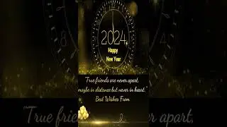 Happy New Year wishes 2024 |New Year Greetings | No Copyright #newyear #status #happynewyear
