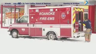 Roanoke City Fire EMS response efforts during snow storm
