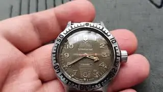 Collectible watch VOSTOK amphibian antimagnetic 17 jewels made in USSR/Wrist watch WOSTOK military