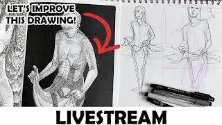 LIVE - Inktober Day 01 - Plan a REDRAW with me!