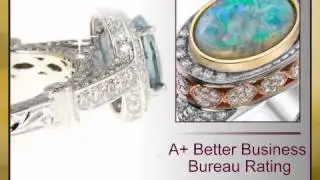 Gorgeous Oval Shaped Deep Blue Aquamarine and Diamond Gemstone Ring - africagems.com