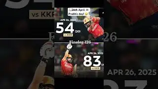 26th April 🟰 Prabh's day! 😉 #kkrvspbks #ipl2025