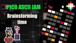 Making a FONT only game | PICO-8 Gamedev | PICO ASCII Jam 1
