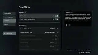 Battlefield 6 - Playstation 5 Initial Set Up: Accessibility | Graphics | Audio | Gameplay | Inputs