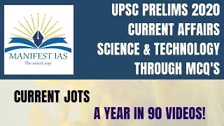 UPSC Prelims 2020 Current Affairs: Science & Technology through MCQ's