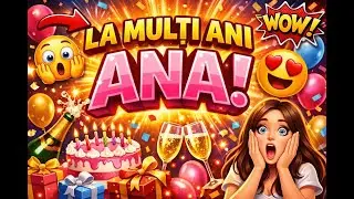 C&acirc;ntec de botez pentru ANA &bull; Melodie emoțională de trimis pe WhatsApp (2026)