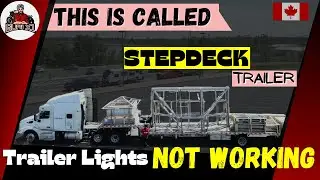 Trailer lights not working | Hauling Stepdeck Trailer to Saint John | Punjabi Trucker