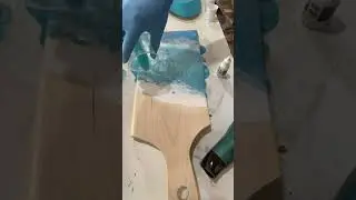 Mesmerizing Resin Ocean Waves on a Charcuterie Board!