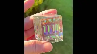 A dichro cube. #glassart  