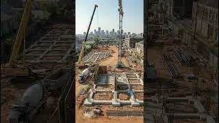 From Empty Land to Mega Office Tower | Time-Lapse (Cinematic Drone Build)