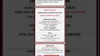 Afcat Result & Book AFSB Slot 01/2025 | All The Jobs In The World #afcat #defence #ssb #afsb