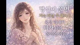 당신이 흘린 눈물이, 그녀를 붙잡고 있었습니다.