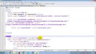 AngularJS Tabs Directive Example