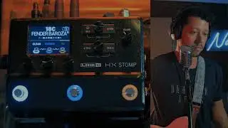 Usando um preset clean e um lead na HX STOMP...