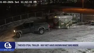 Thieves thought they stole plumbing tools - end up with trailer of soccer gear.