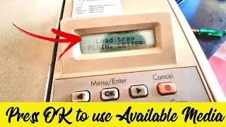 Press OK to use available media | Load Tray Plain Letter Hp 1005 printer error #hp1005 #paperjam