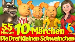 Zehn Geschichten von den Drei Kleinen Schweinchen 🔴🐷🐺I Zehn Geschichten I Schönsten Märchen
