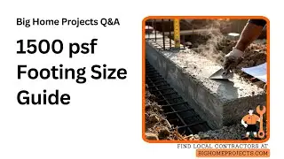 1500 psf Footing Rule Quick Guide for House Foundations