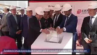 Colocación de la primera piedra de la nueva sede central de Eiffage en Albacete