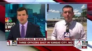 3 officers shot expected to be OK; suspect dead