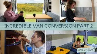 Create Incredible Van Conversion with Bathroom Time Lapse Part 2 | Athena Camper Tiny Home