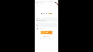 Flutter: Login page 2 with Checkbox, TextField, Button, Label