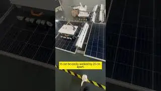 X7 Solar Photovoltaic Panel Cleaning Machine #solarpanelcleaning #solarclean #solarcleaningrobot