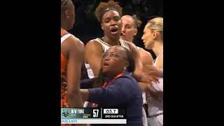 🫢 TECH + DOUBLE foul, Marine Johannes HEATED w/ Marina Mabrey & Saniya Rivers | WNBA basketball