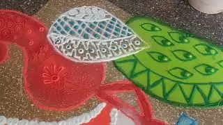 Wonderful art on the occasion of 15 August by the students of MCCHS  Pune 